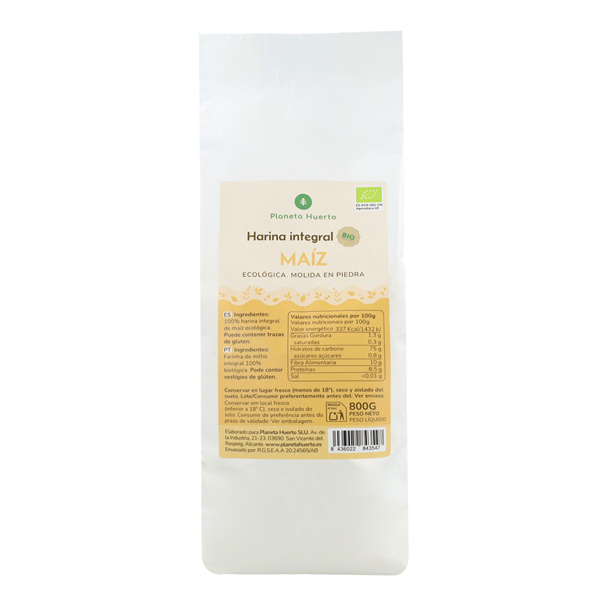 Planet Garden Eco Majsmjöl 800 g