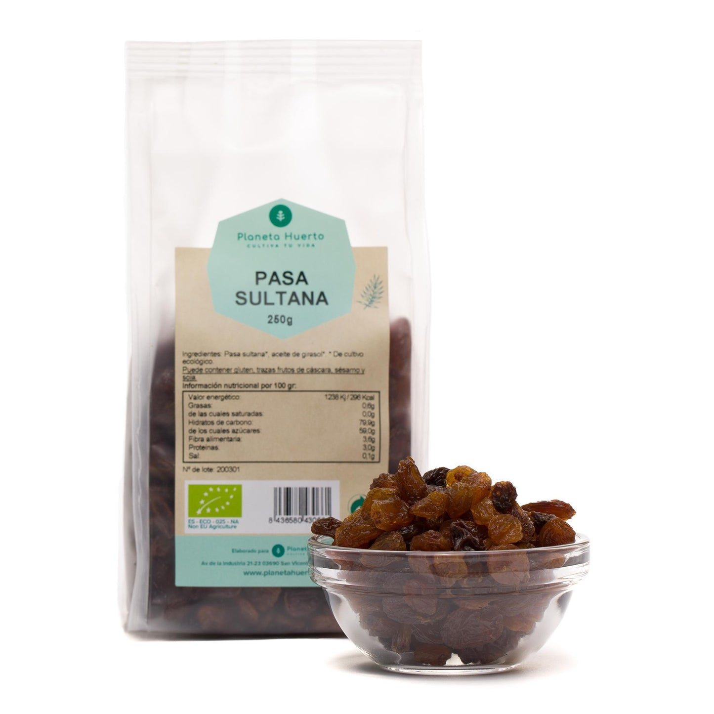 Pasas sultanas ECO Planeta Huerto