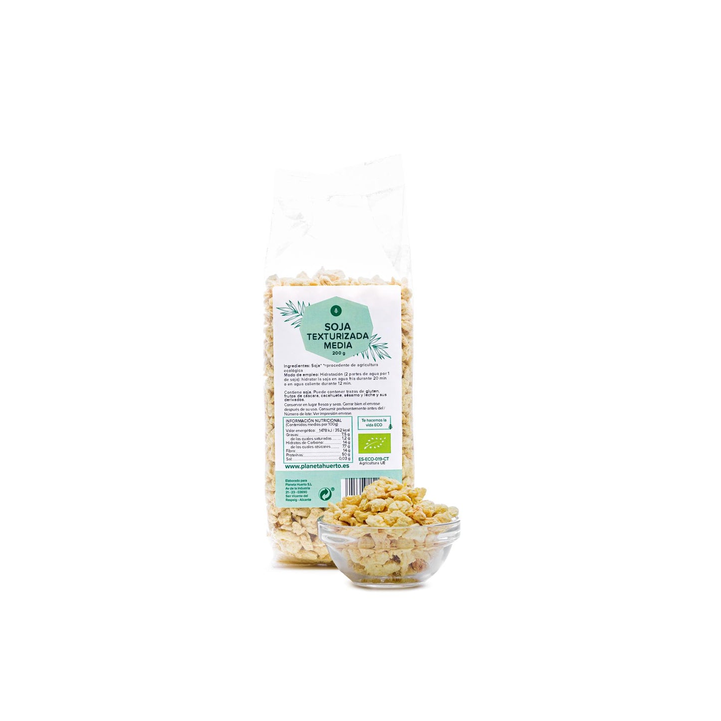 Fèves de soja à texture moyenne ECO Planeta Huerto 200 g