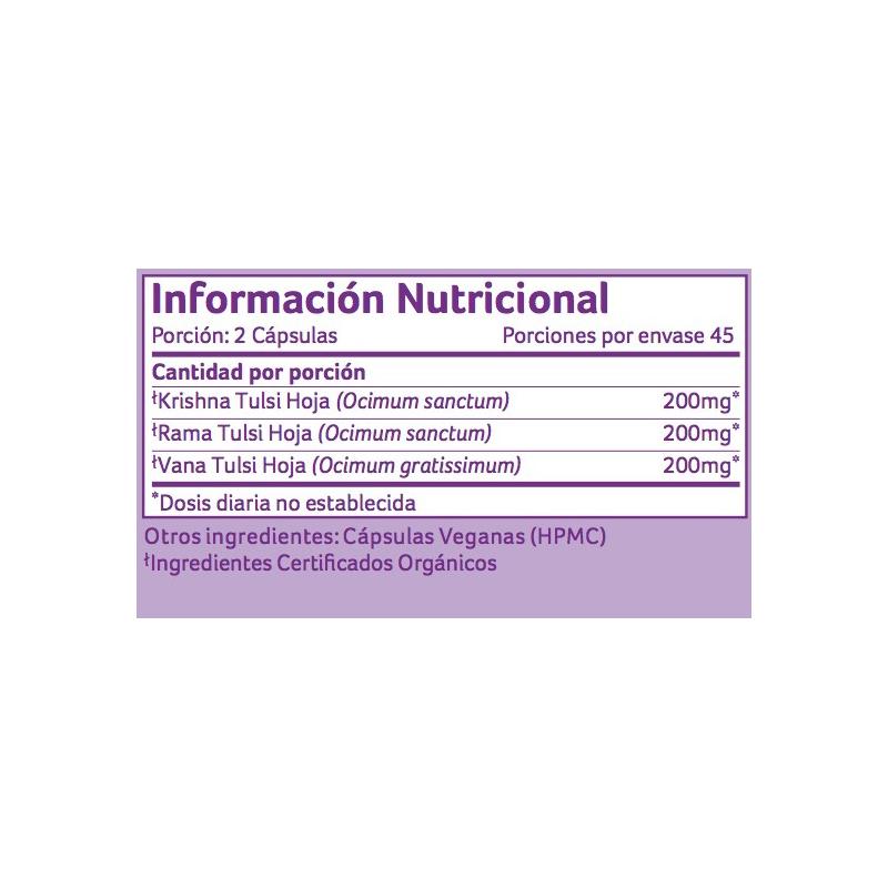 Tulsi Organic India 90 Kapseln