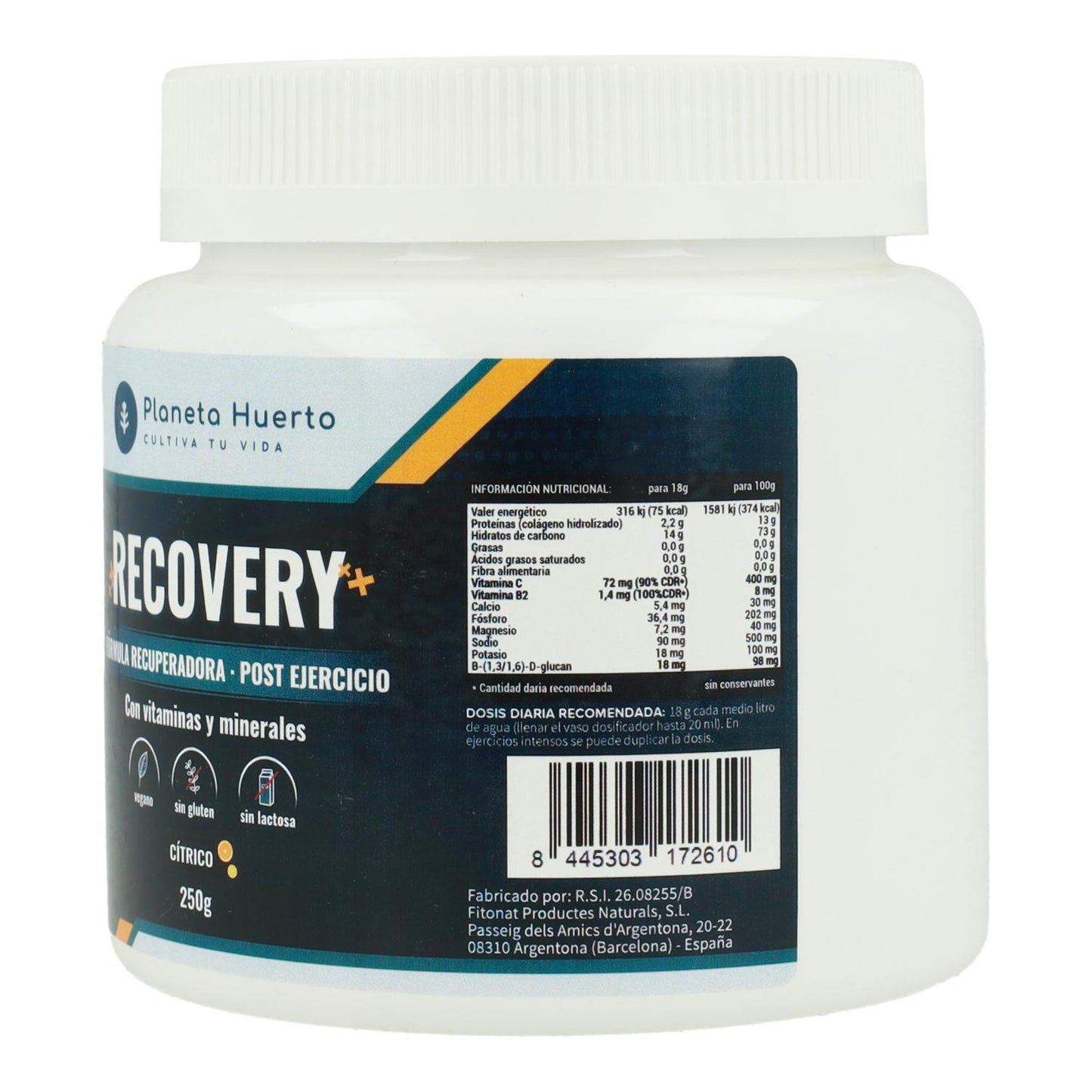 Récupération saveur agrumes Planeta Huerto 250 g