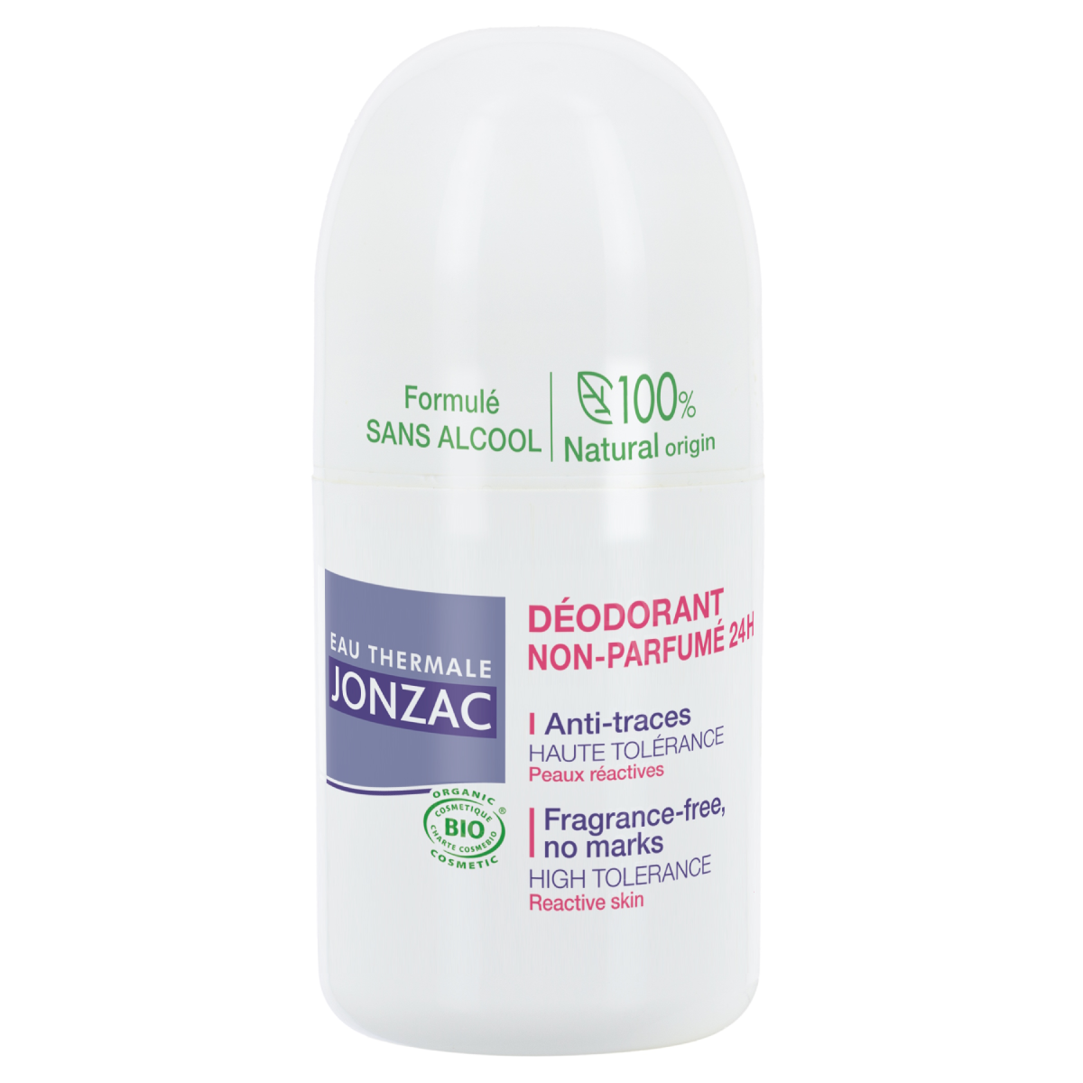 JONZAC 24-Hour High Tolerance Fragrance-Free Roll-On Deodorant 50 ml