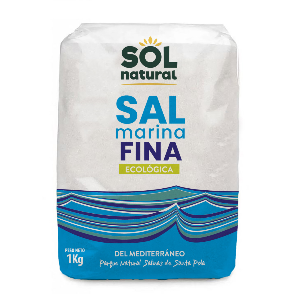 Ekologisk fin havssalt Sol Natural 1 kg