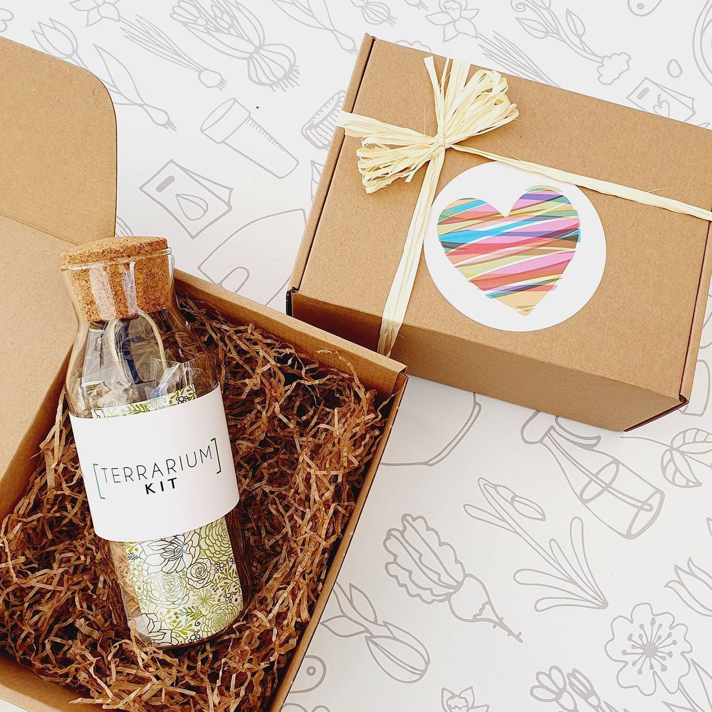 Kit för att bygga ditt vertikala terrarium, perfekt present Garden Pocket