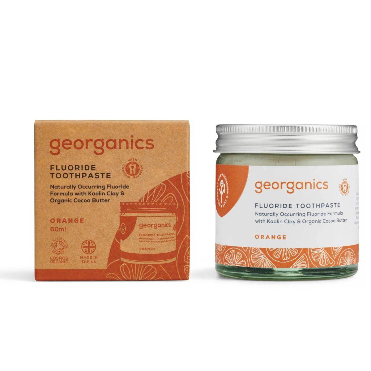 Fluortandkräm apelsin 60 ml Georganics