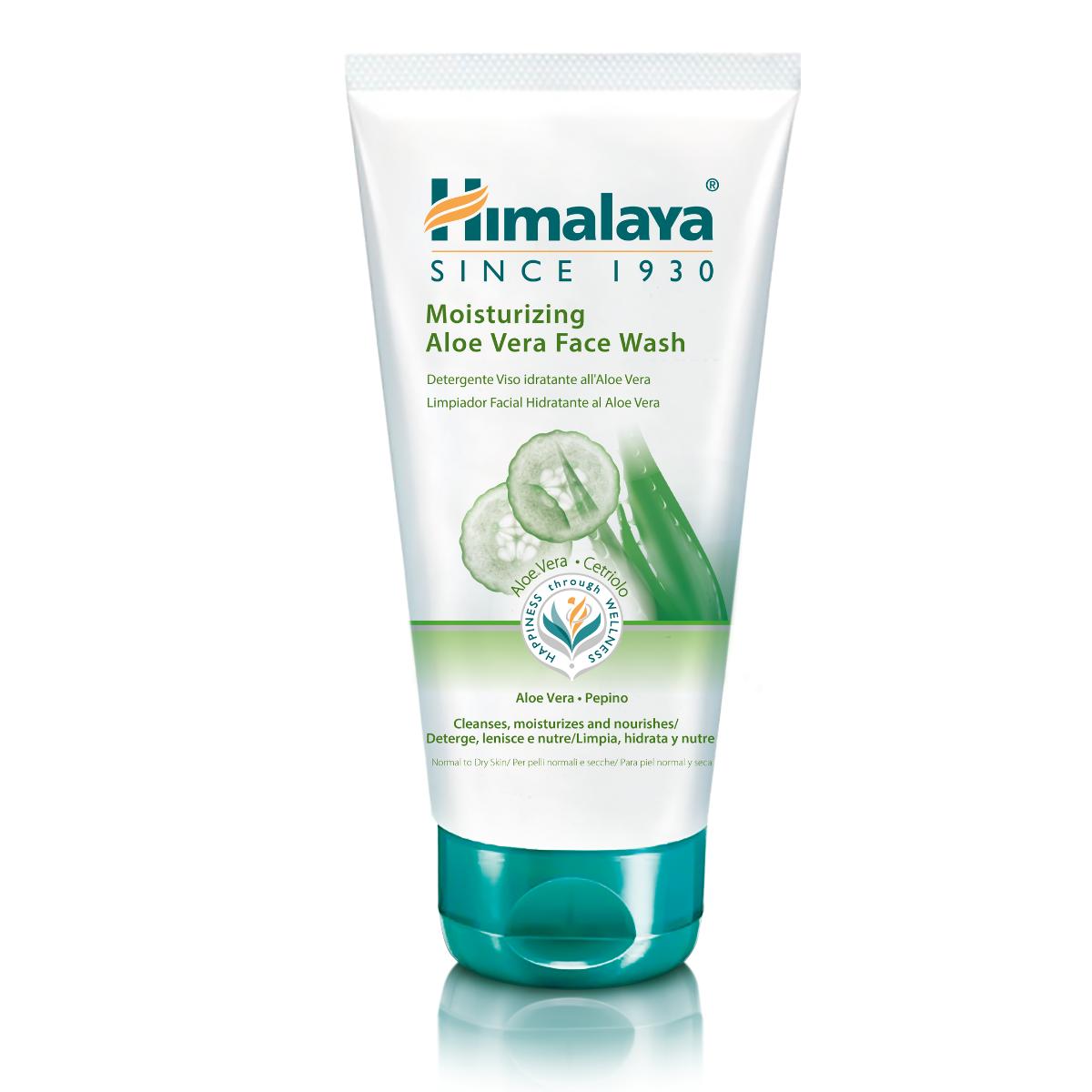 Nawilżający płyn do mycia twarzy z aloesem Himalaya 150 ml