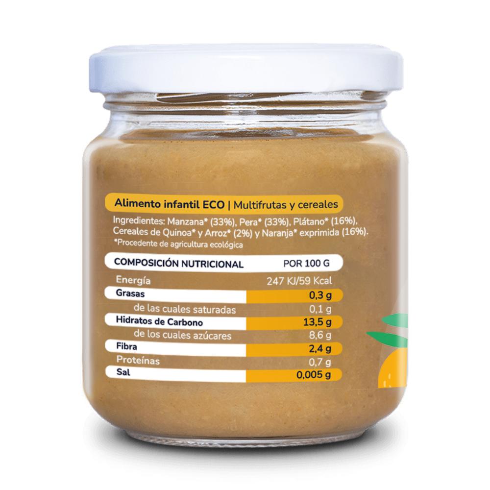 Bio-Mehrfrüchte und -Getreide Bio-Glas Planeta Huerto 180 g