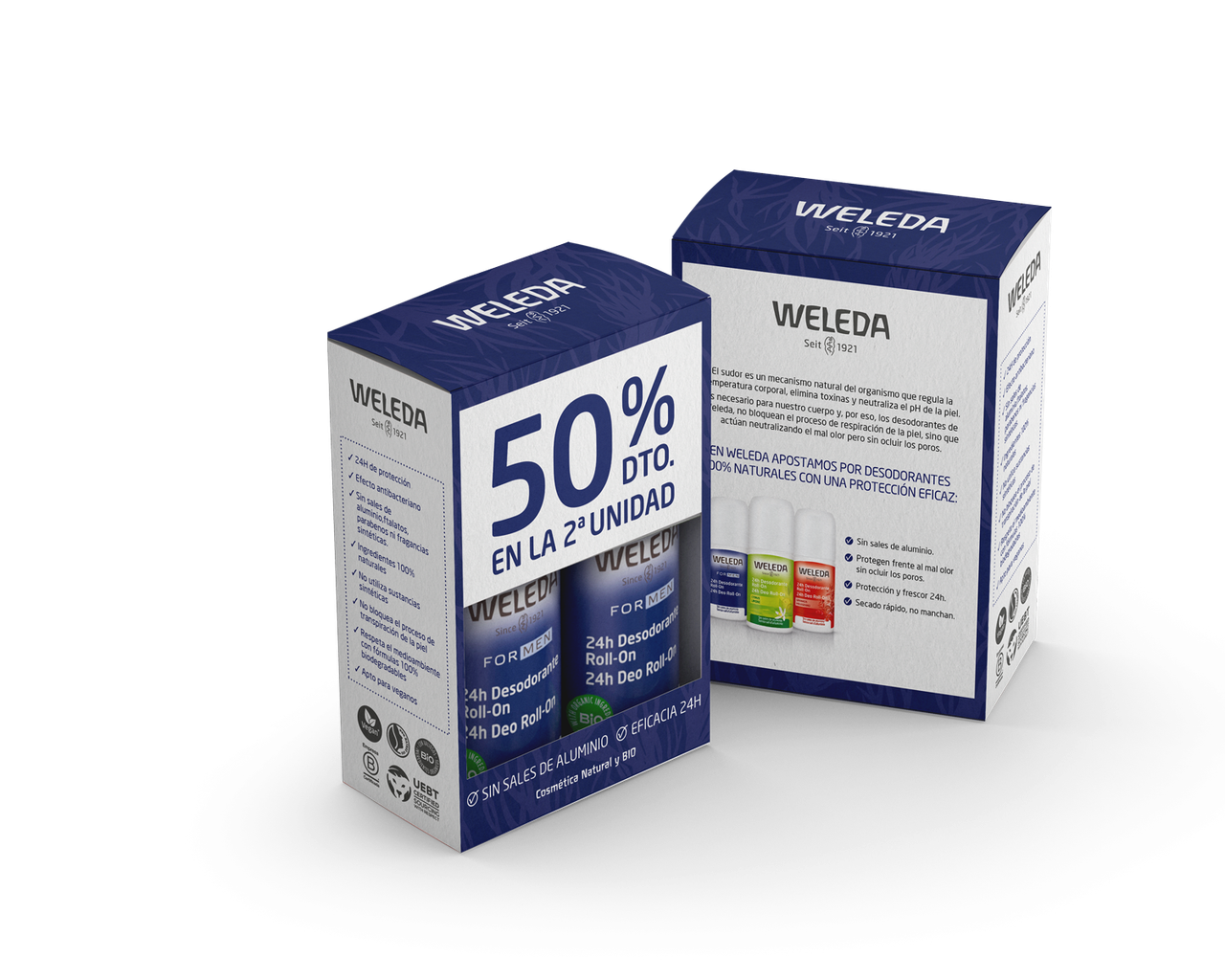 Duplo Dezodorant w kulce dla mężczyzn 50 ml Weleda