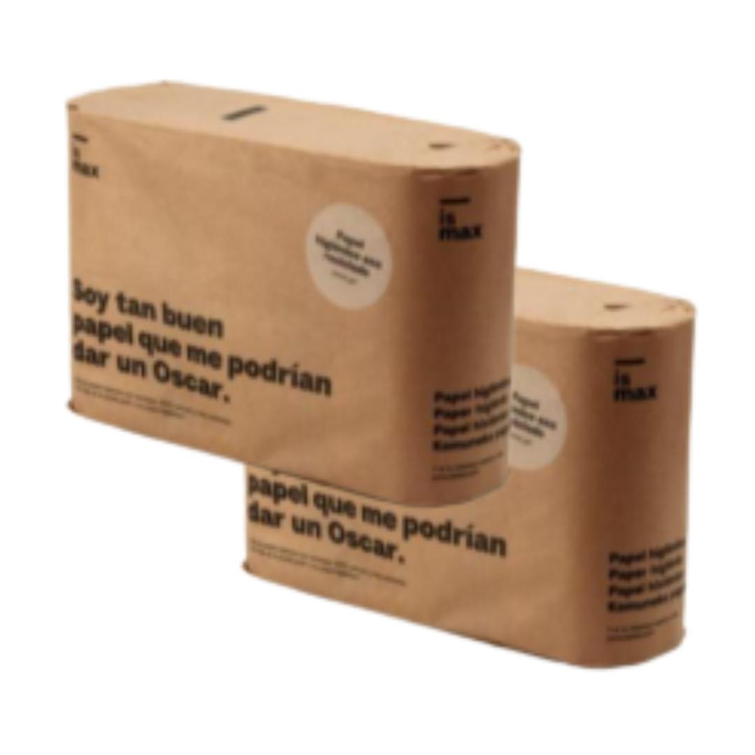 2er-Pack Eco-Toilettenpapier 6x40 m Ismax 6 Stück