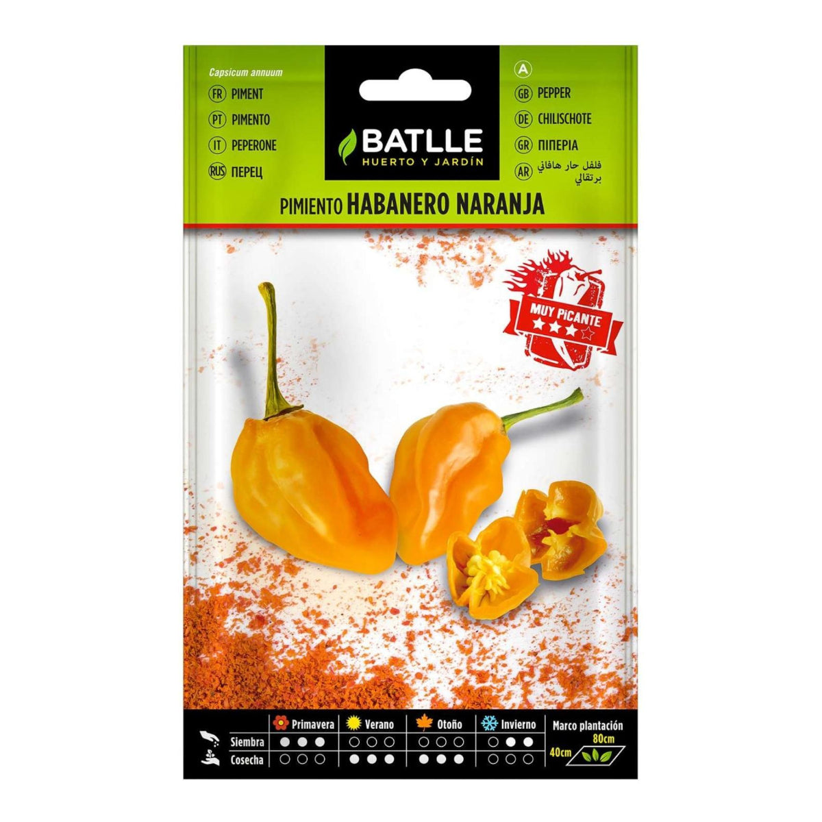 Semi di peperoncino habanero arancione Batlle