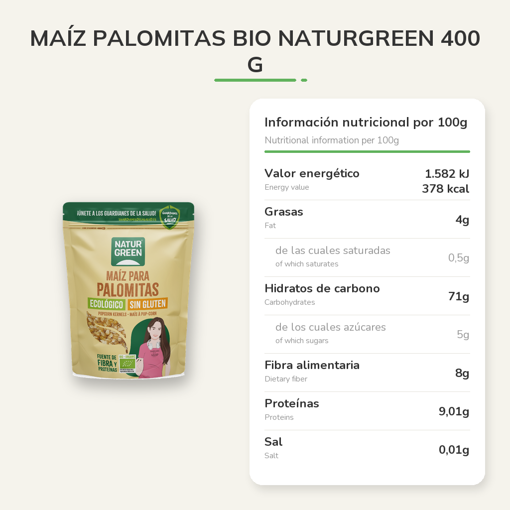 Información nutricional