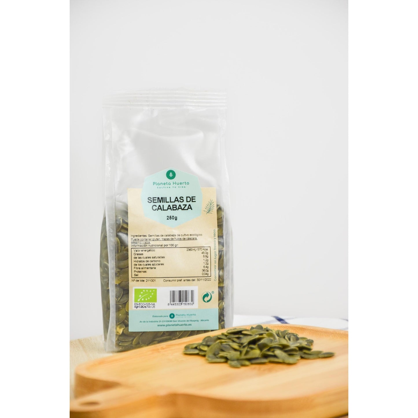 ECO Graines de citrouille Planeta Huerto 250 g