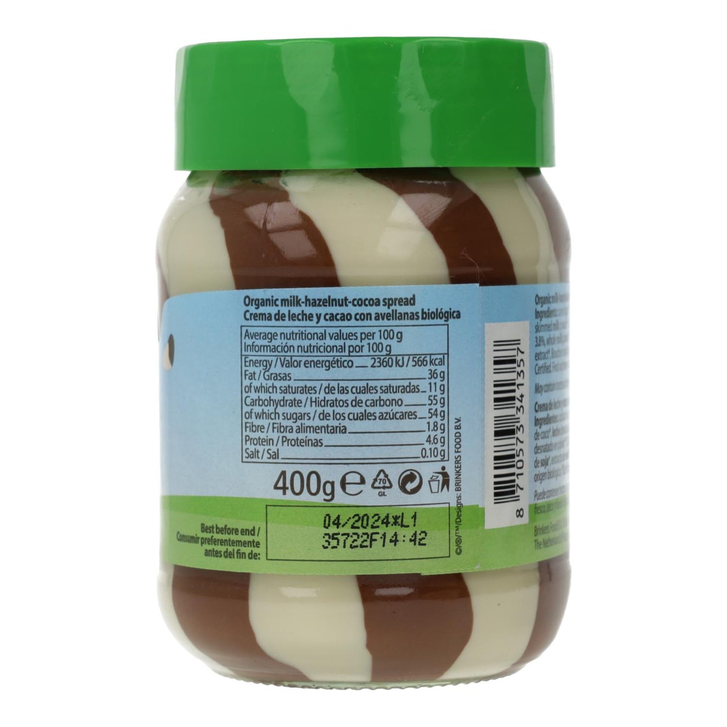 Chokladkräm Duo Nuscobio 400 g