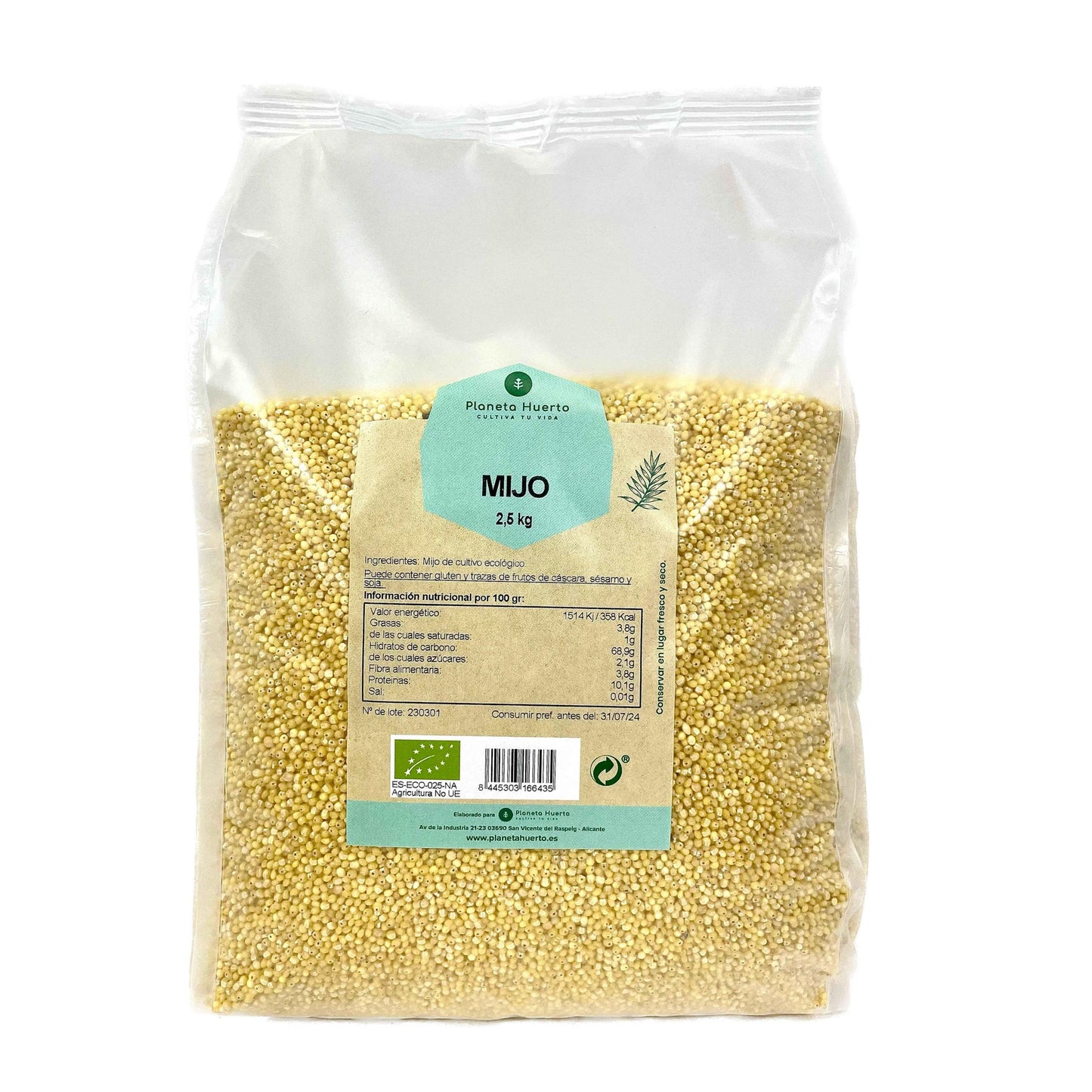Millet décortiqué ECO Planeta Huerto 2,5 kg