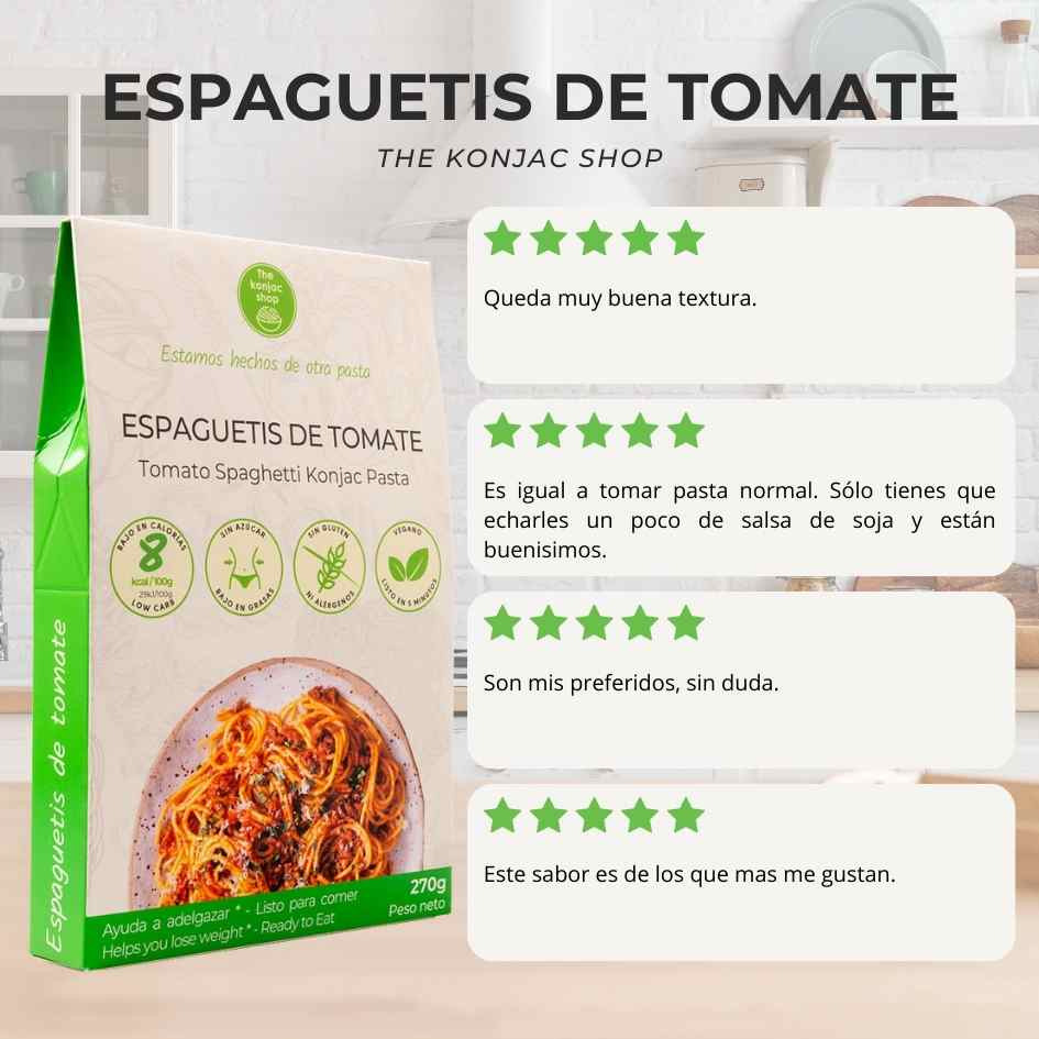 Konjak-Spaghetti mit Tomatensoße The Konjac Shop 270 g