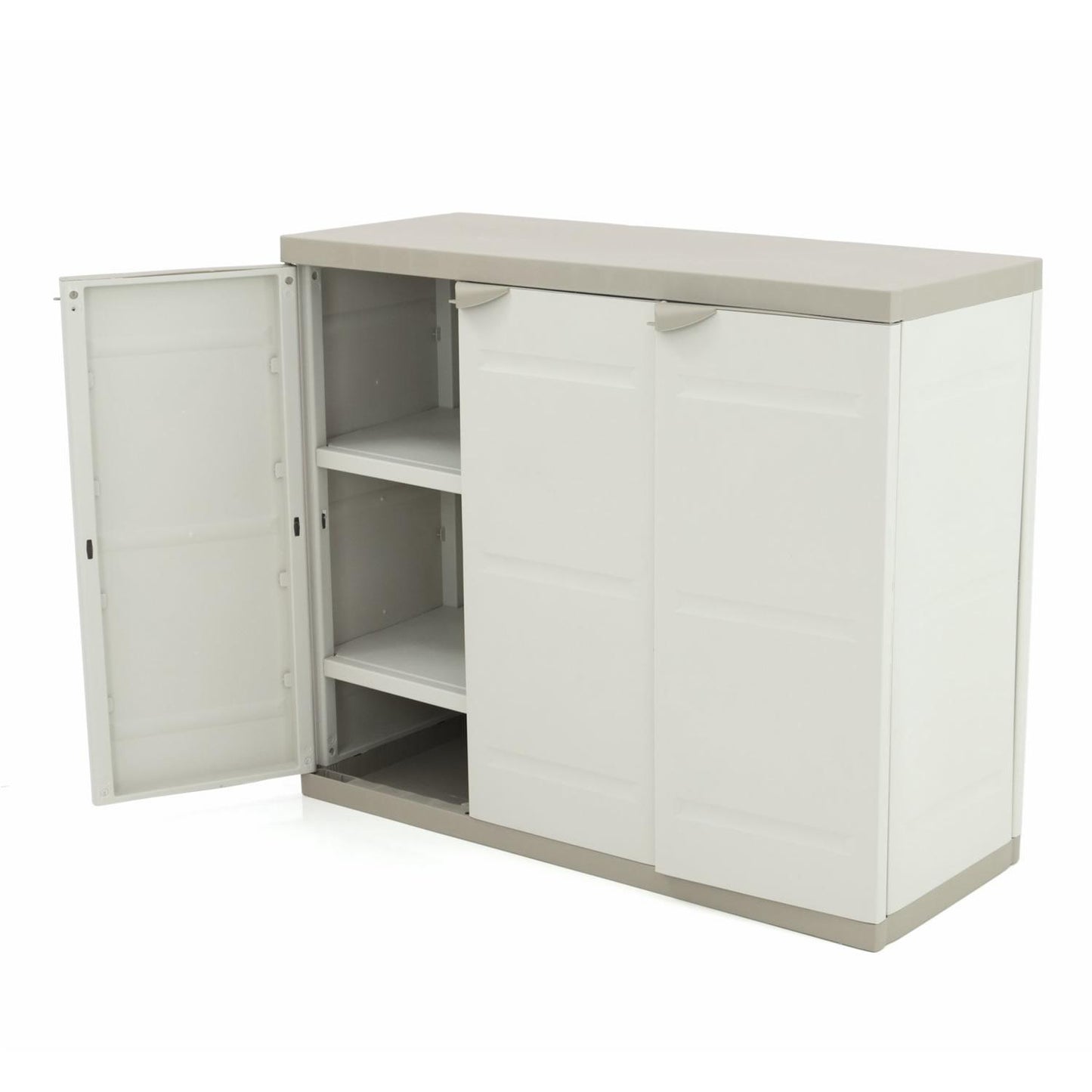 Demi-armoire 3 portes 105 cm Titanium Plastiken Beige (reconditionnée)
