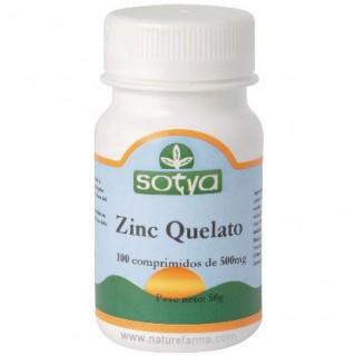 Zinc Sotya 100 comprimidos de 500mg