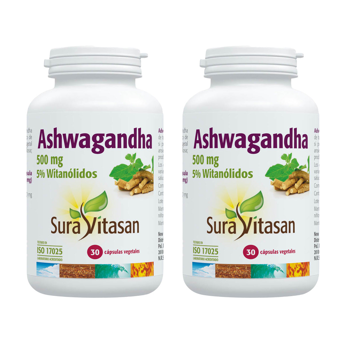 2-pack Ashwagandha, Sura Vitasan, 30 kapslar