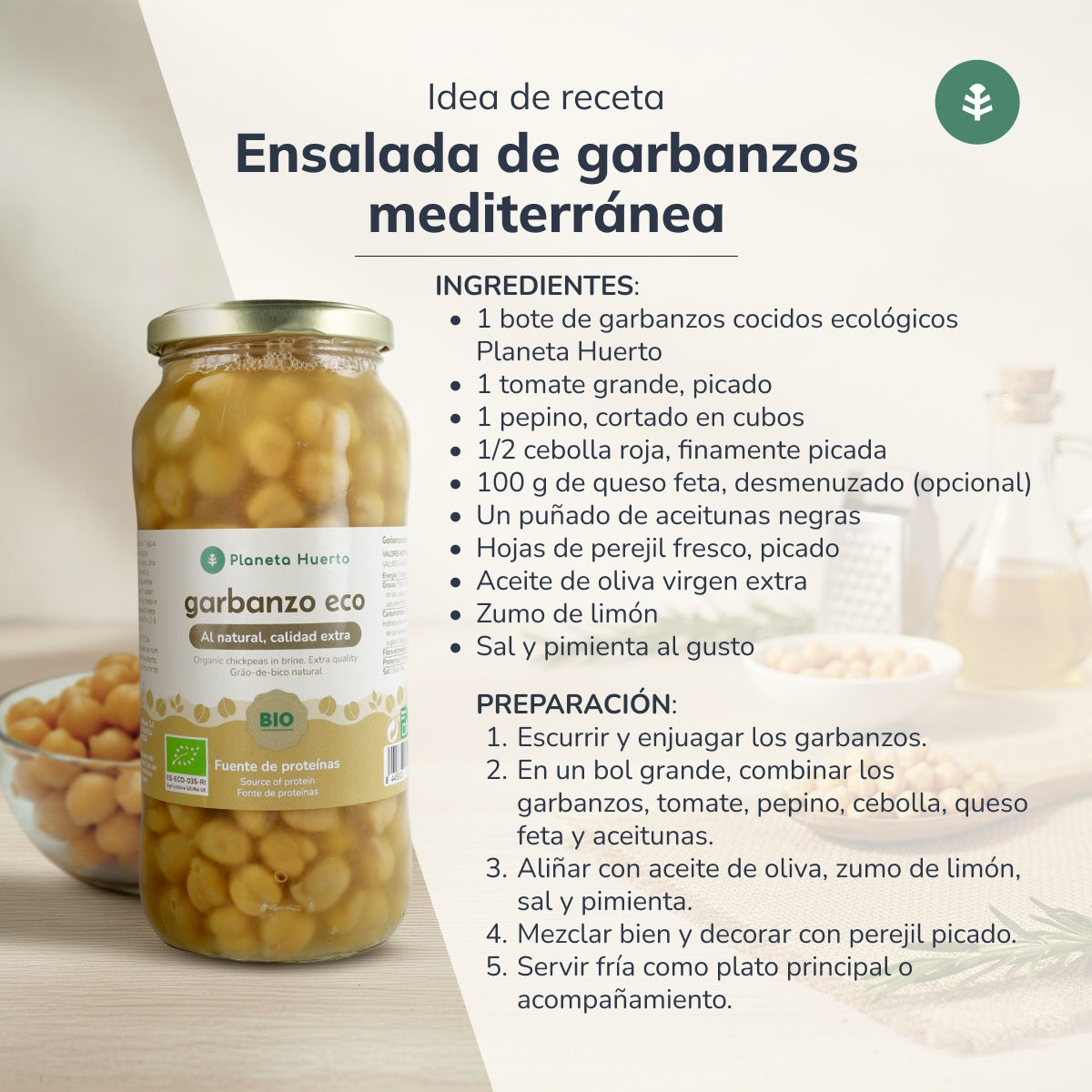 Gotowana ciecierzyca ECO Planeta Huerto 400 g
