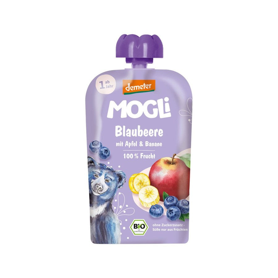 Smoothie Apfel Banane Heidelbeere Himbeere Mogli 100 g