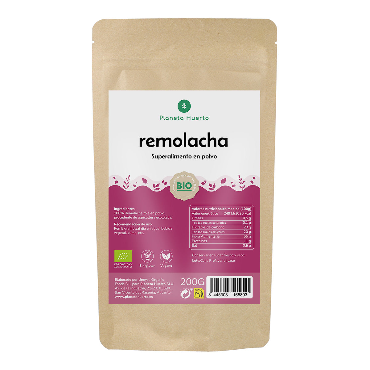 Beetroot powder Eco Planeta Huerto 200 g