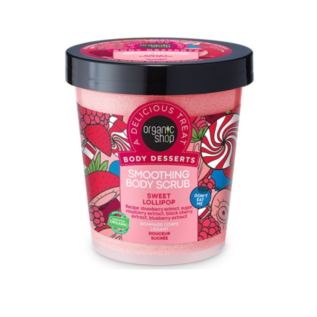 Kroppspeeling Organic Shop 450 ml