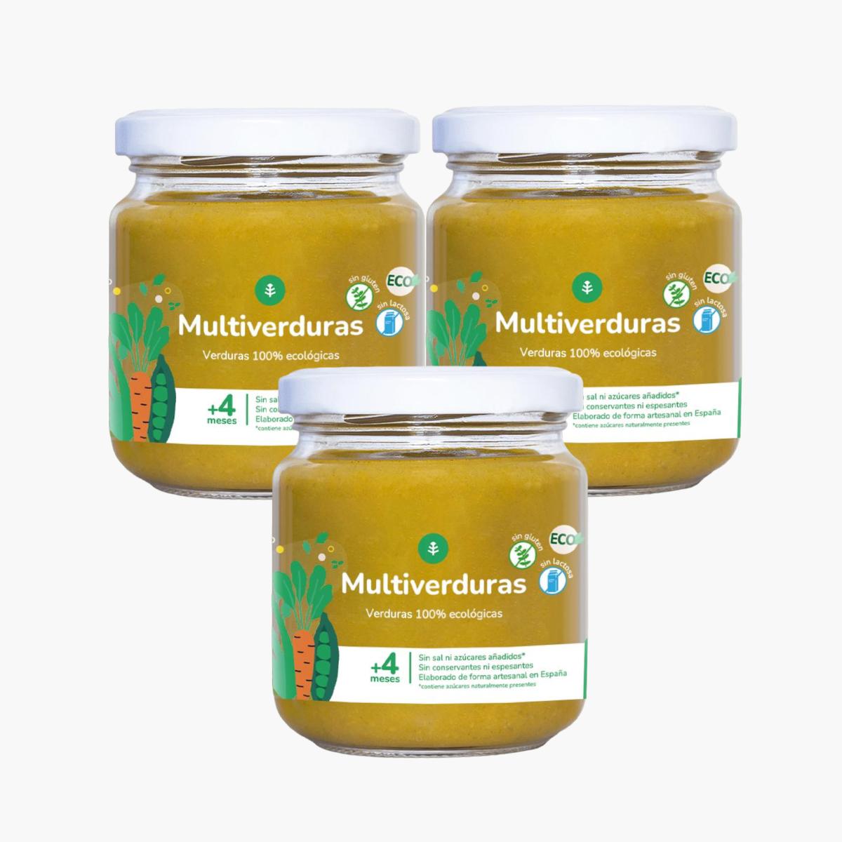 Förpackning 3x Ekologisk multiväxt Organic Garden Planet 180 g