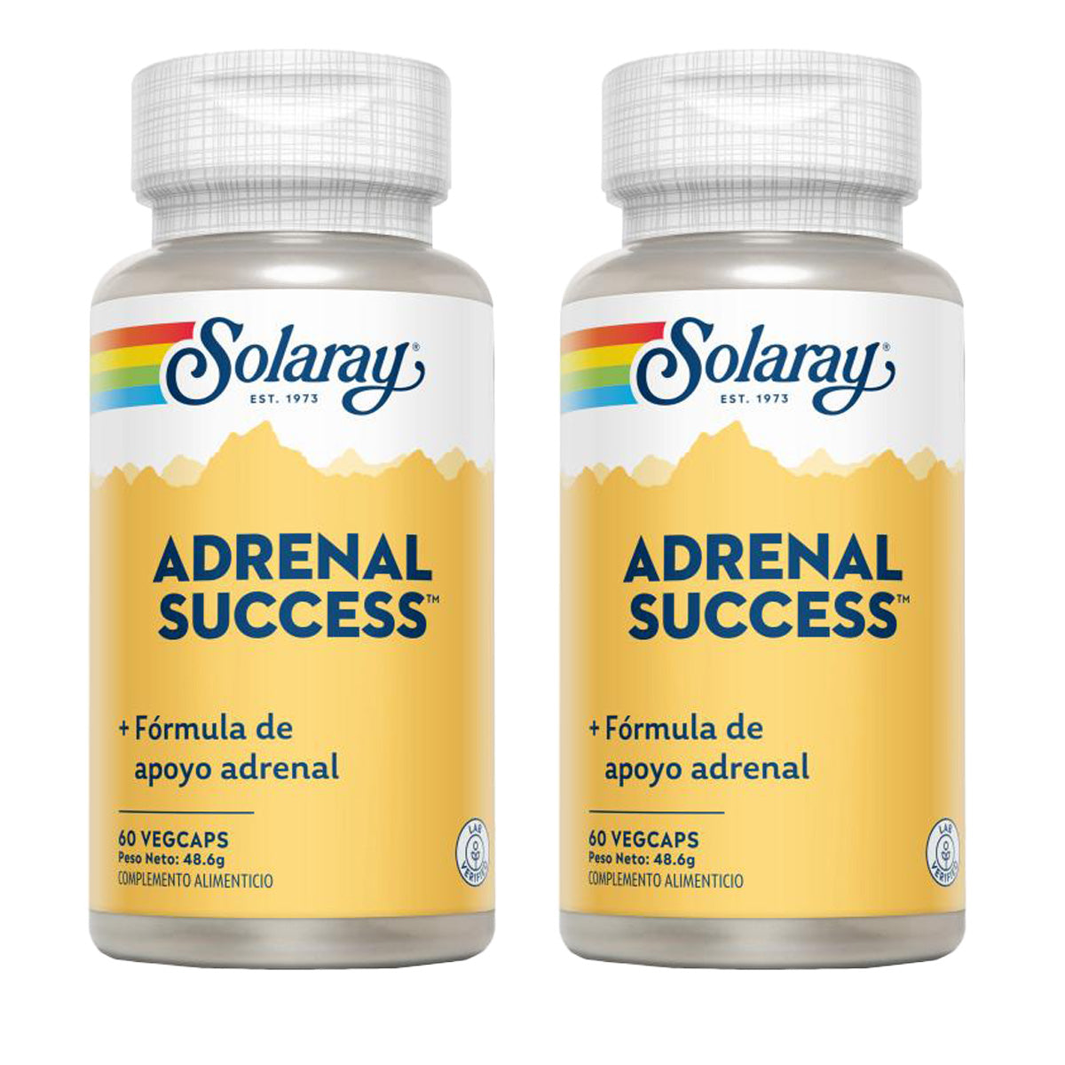 2-pack Adrenal Success™- Solaray, 60 VegCaps. Lämplig för veganer