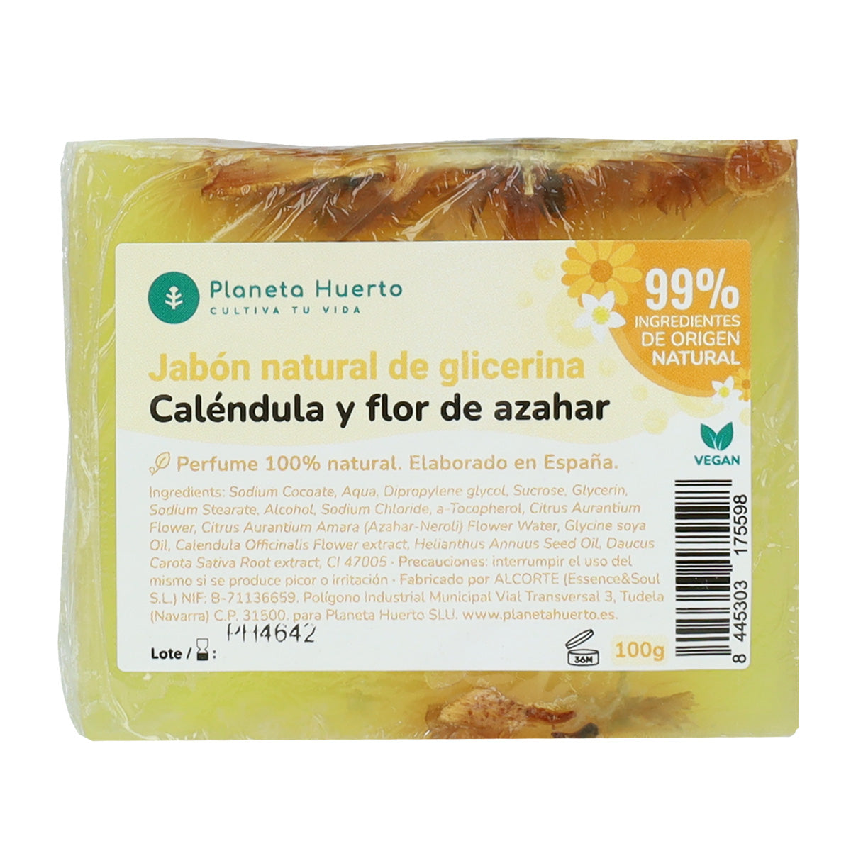 Natural glycerin soap with calendula and orange blossom 100 g