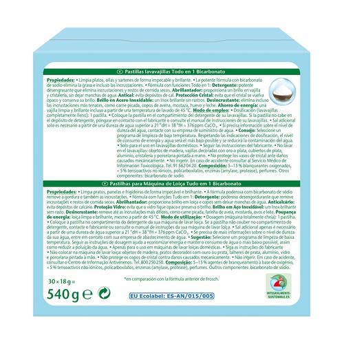 Promocyjny zestaw 2x Płyn do mycia naczyń Frosch 30 tabletek