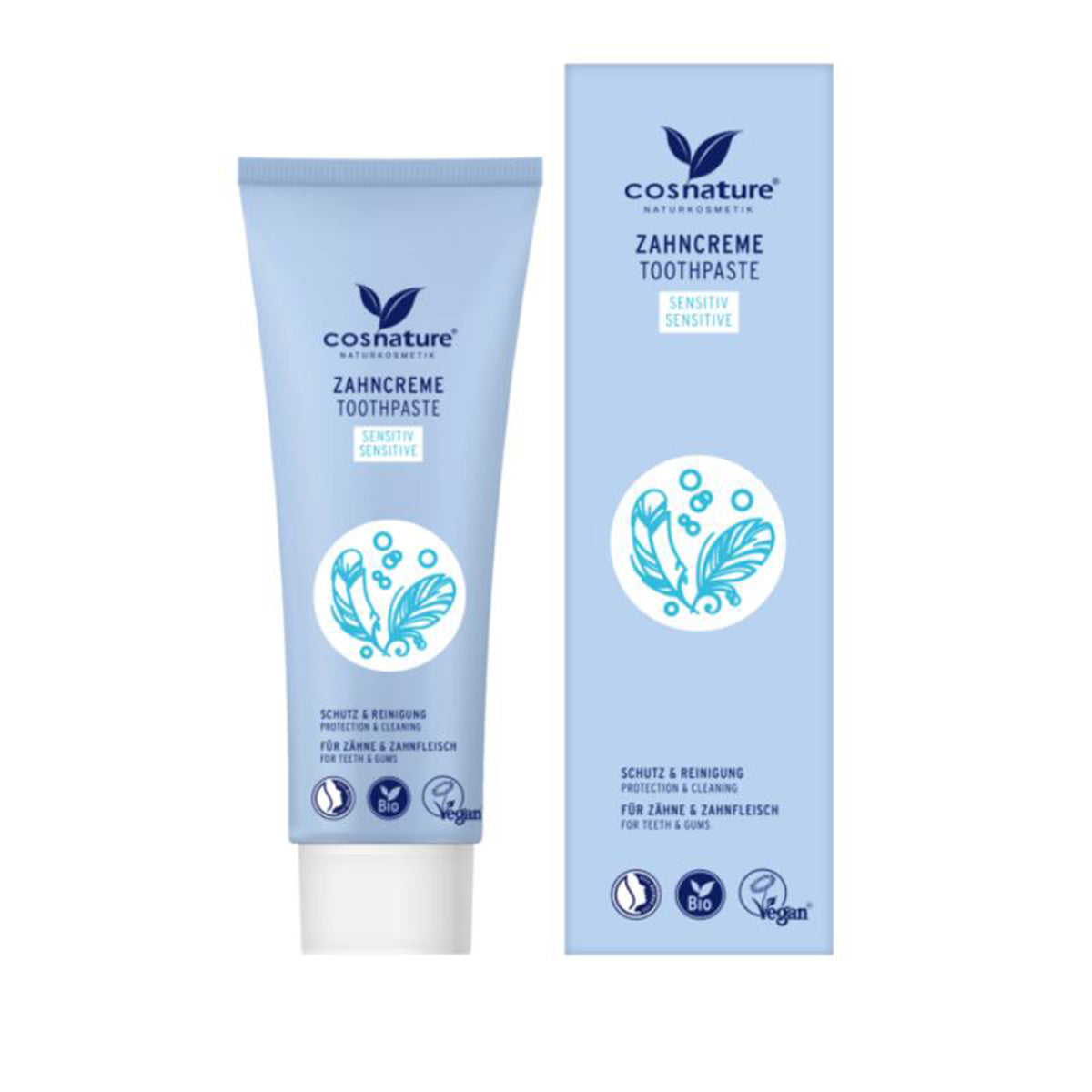 Pasta do zębów z fluorem Sentiive, Cosnature, 75 ml