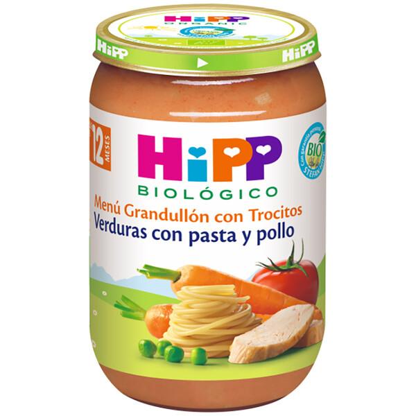 Pack x 3 petits pots de légumes avec pâtes et poulet bio +12 mois HiPP 220 g