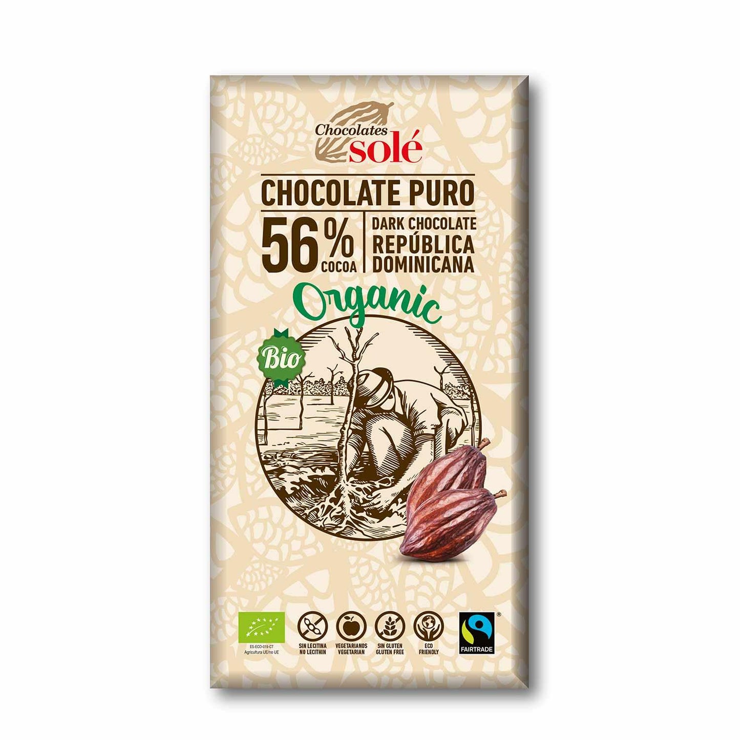 Czekolada gorzka 56% Bio Solé 100 g