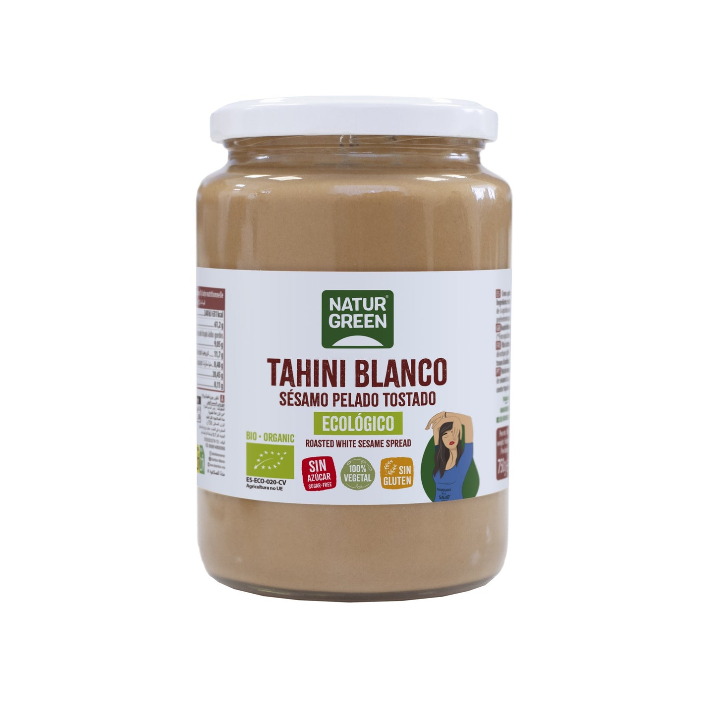 Crème de tahini blanc sans gluten Naturgreen 800 g