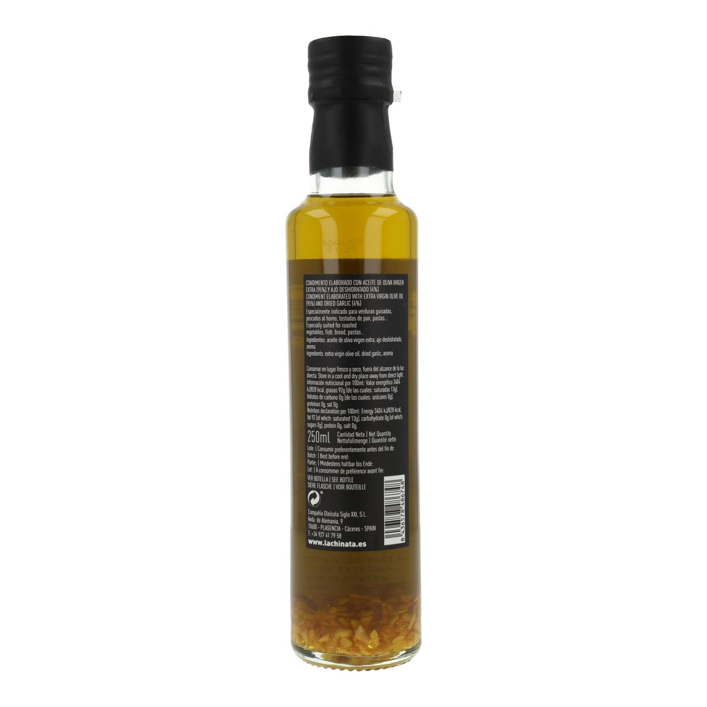 Aceite condimentado con Ajo La Chinata 250 ml