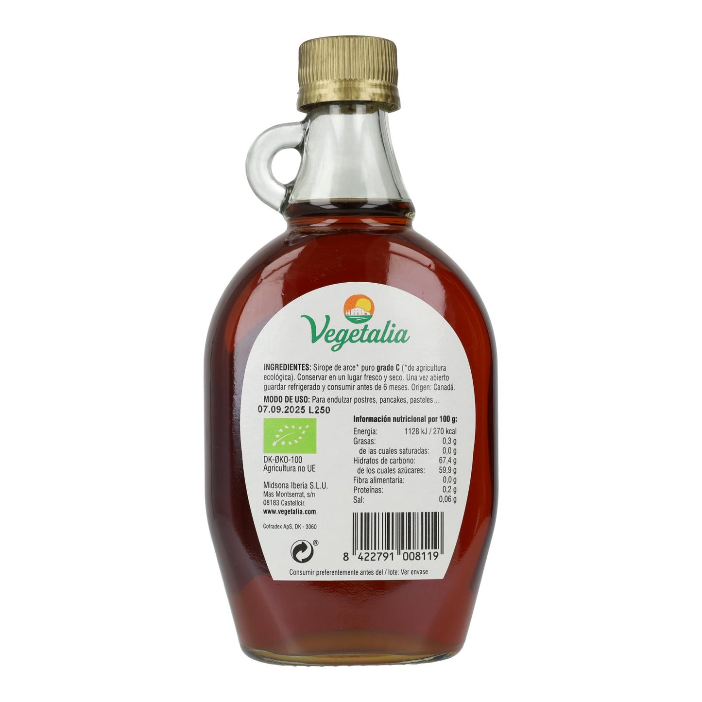 Vegetalia Grade C Maple Syrup 375 ml