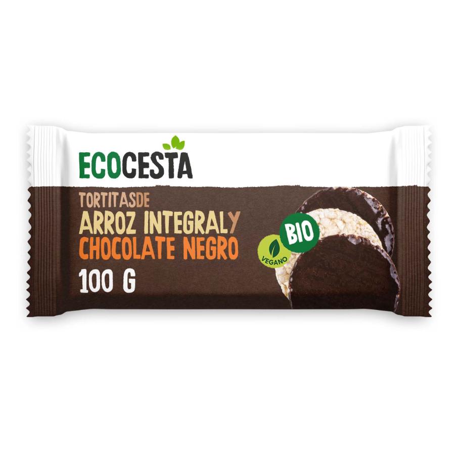 Rijstkoekjes met pure chocolade BIO Ecocesta 100 g (6 stuks)
