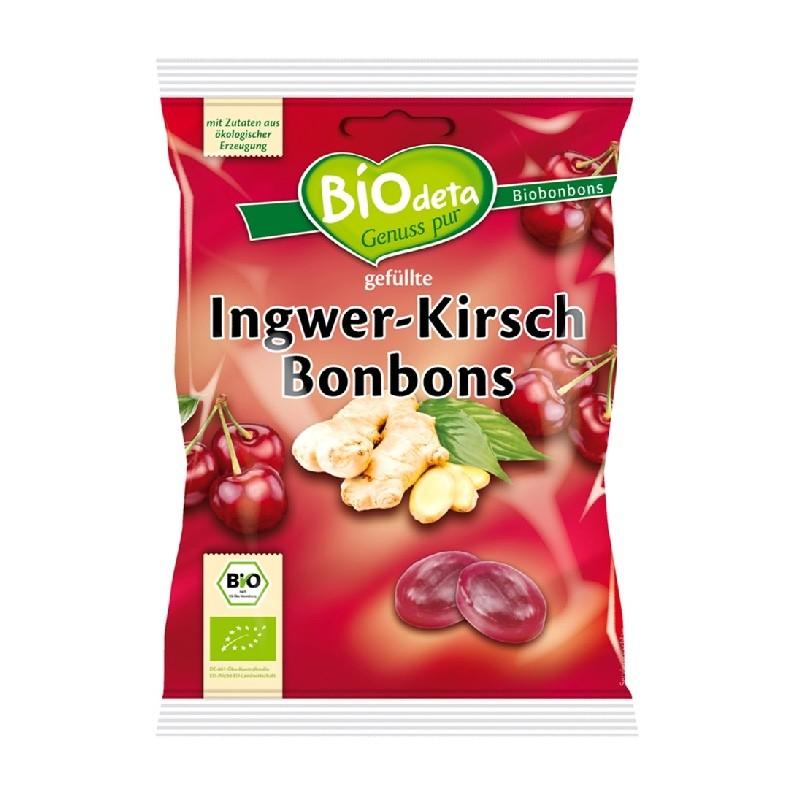Bonbons fourrés au gingembre et à la cerise Biodeta 75 g