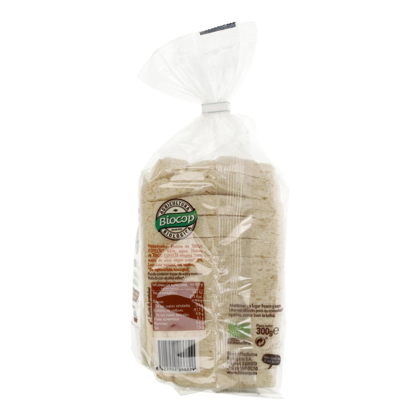 Pain de mie tranché sans croûte Biocop 300 g