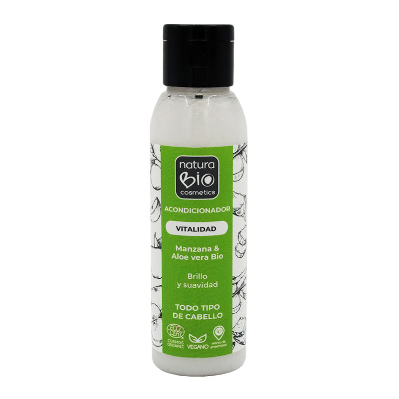 Conditioner Vitalidad 100 Aloe Manzana Bio, NATURABIO, 100 ml