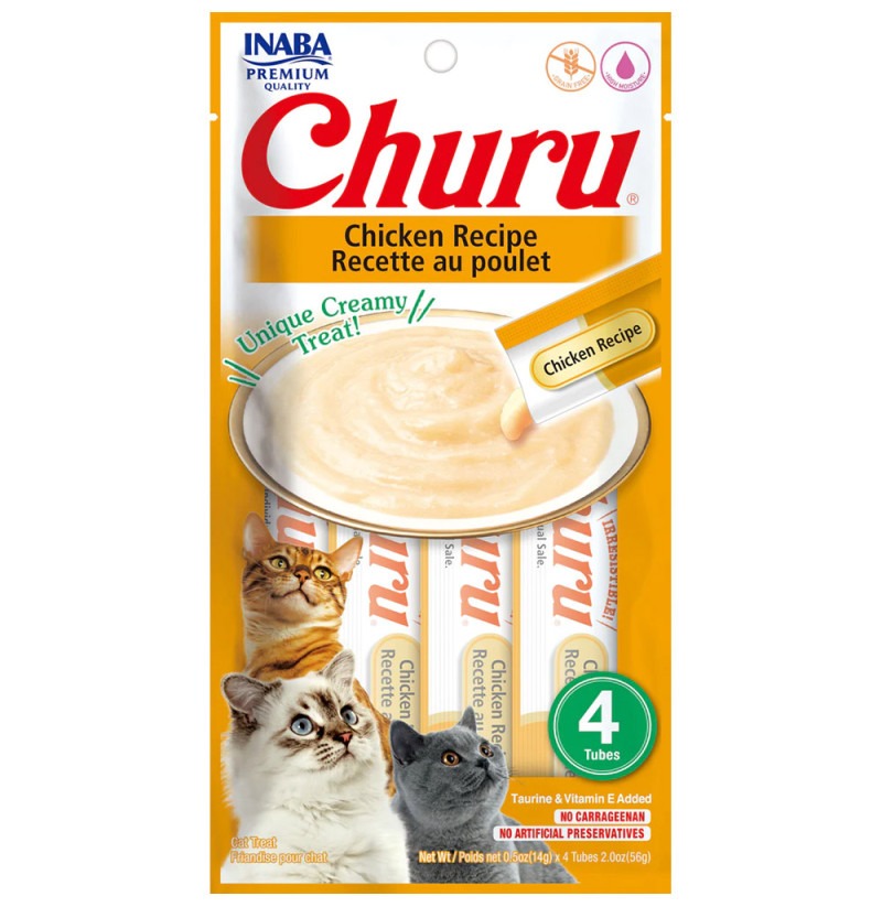 Churu kycklingrecept Krämig snack för katter 4 x 14 g