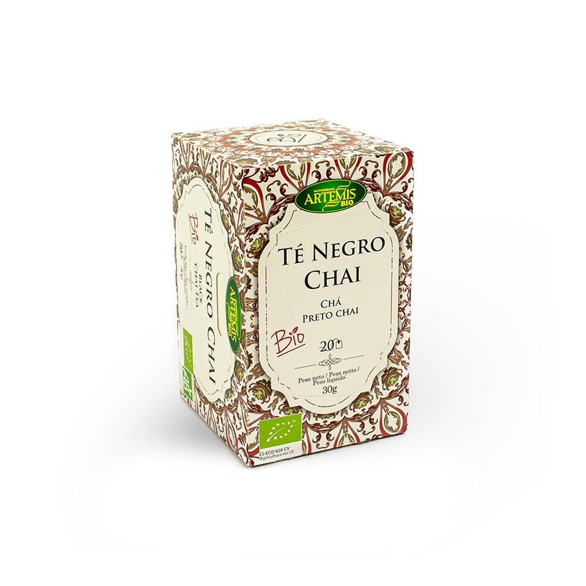 Organic black chai tea, 20 Artemisbio tea bags