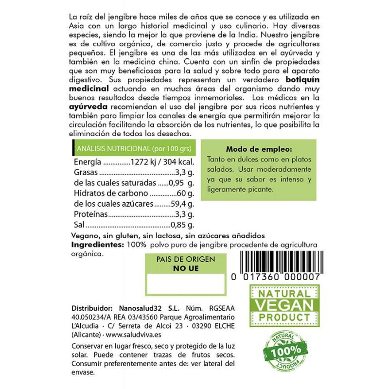 Gingembre en poudre Salud Viva 50 g