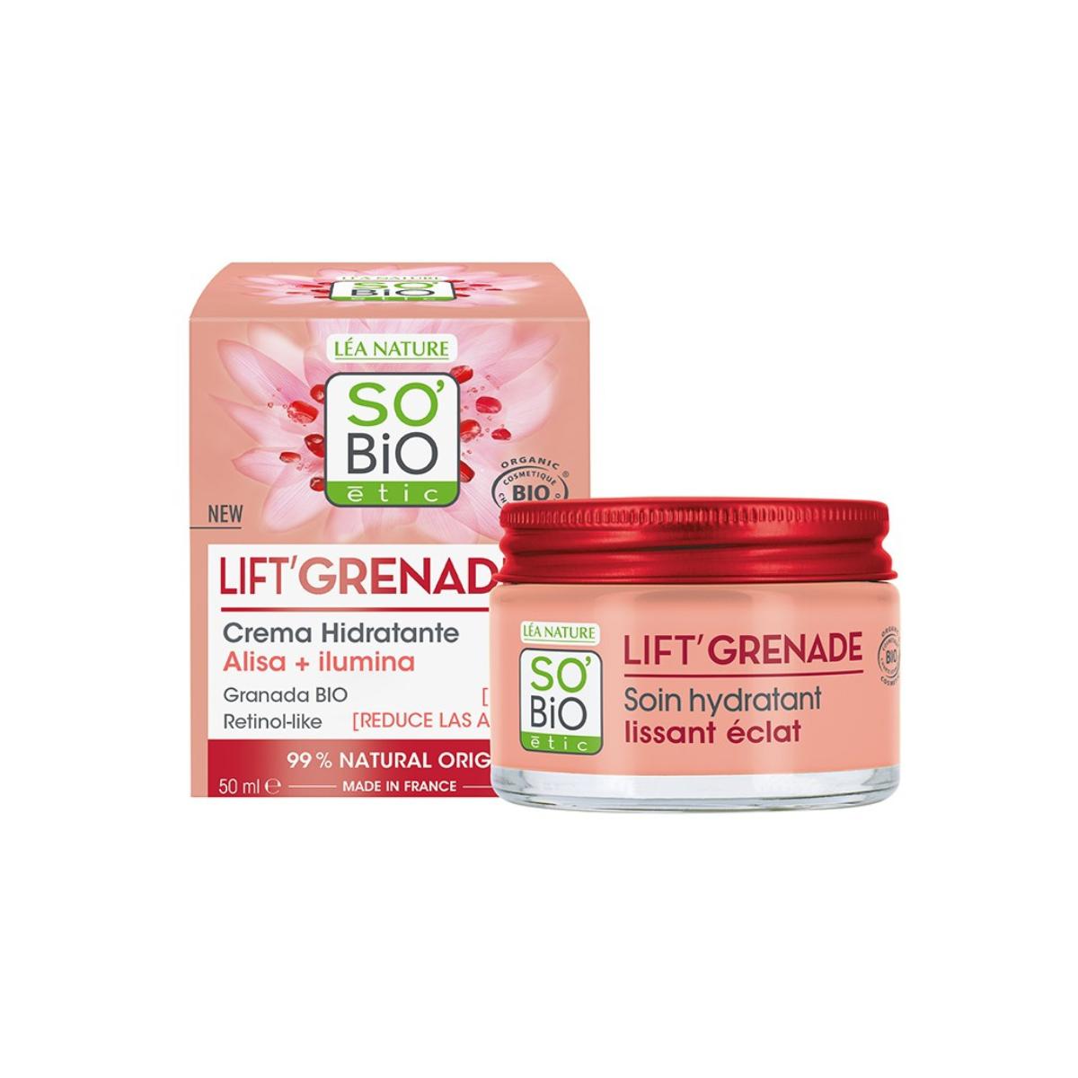 Crema idratante lift' granata retinolo-like So'Bio 50 ml