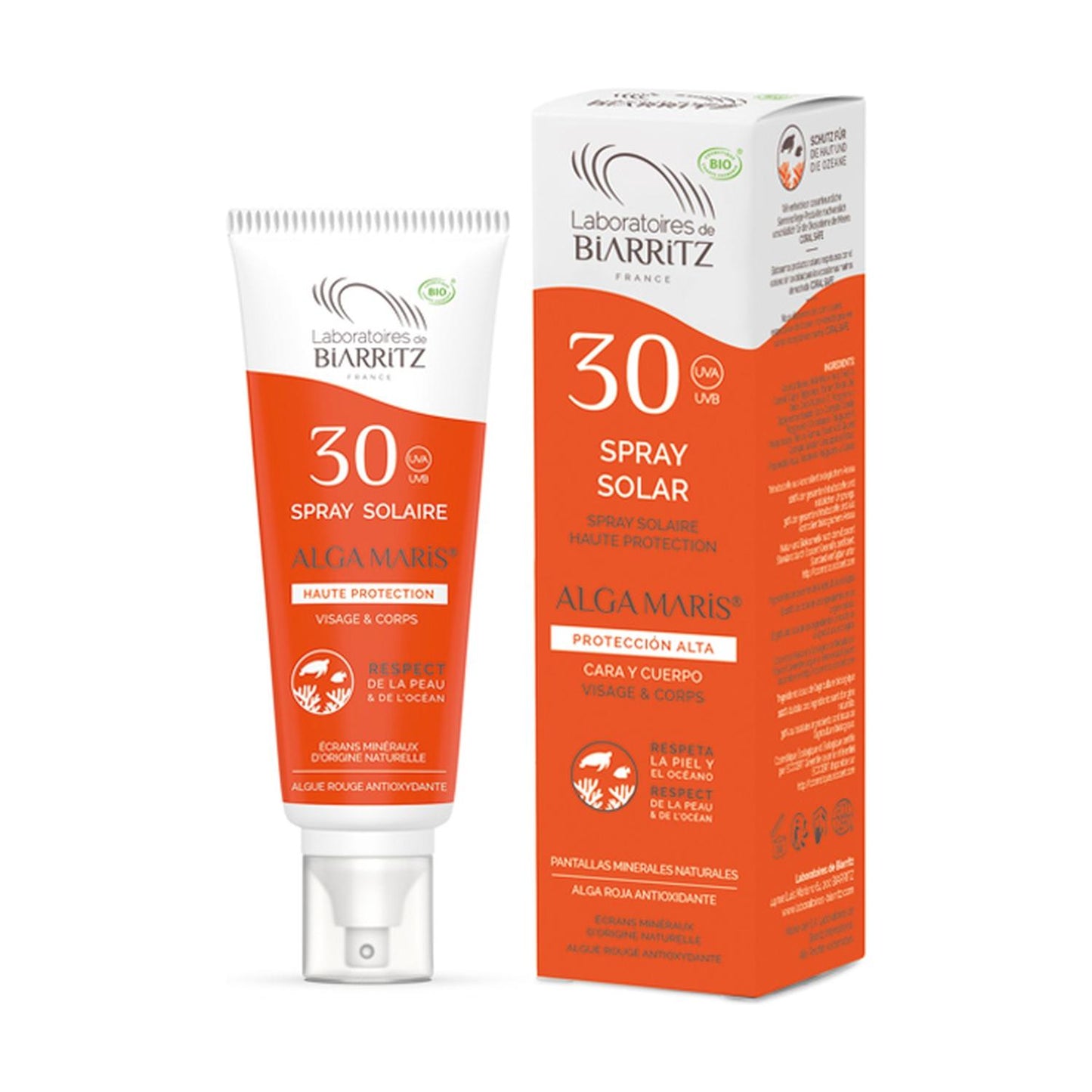 Zonnebrandspray voor gezicht en lichaam SPF 30 Algas Maris 100 ml