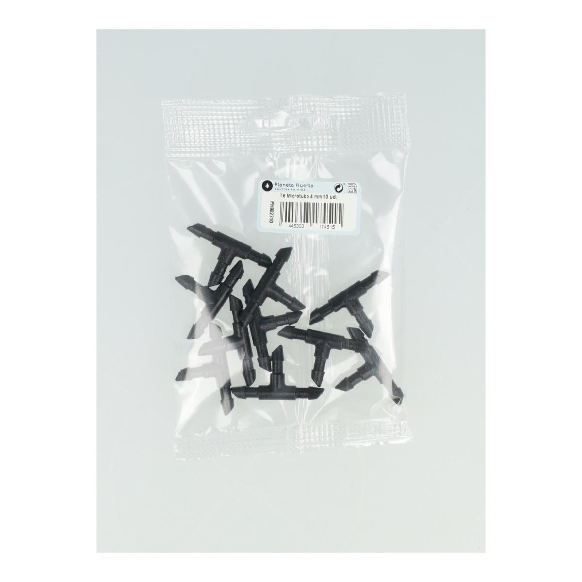 Té de microtubage Planeta Huerto 4 mm 10 unités