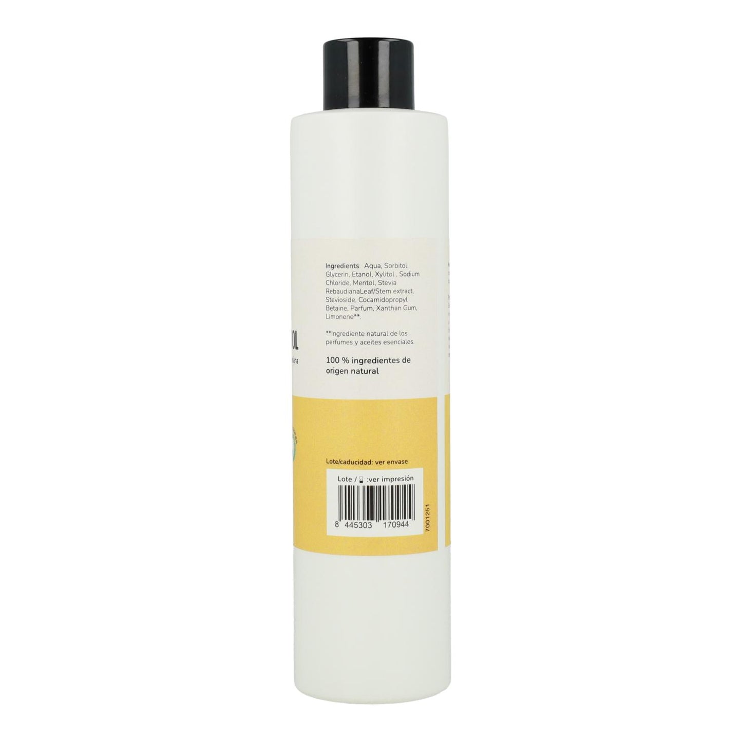 Mundspülung Menthol und Xylitol Planeta Huerto 250 ml