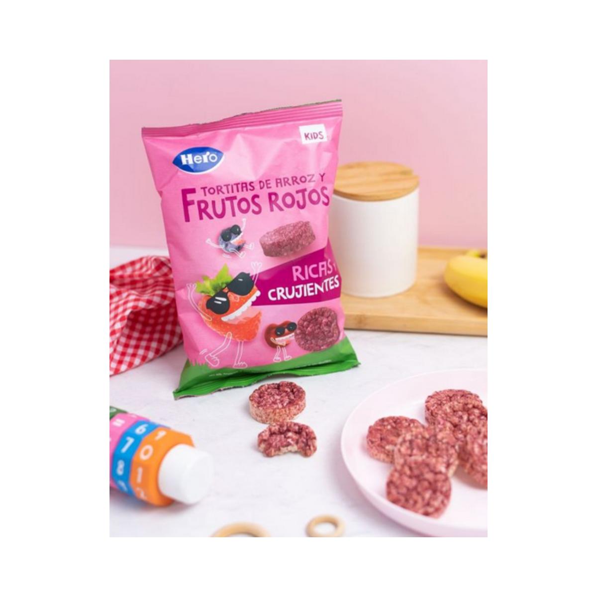 Gluten-free Rice and Red Berry Cakes 40 g-Hero Kids