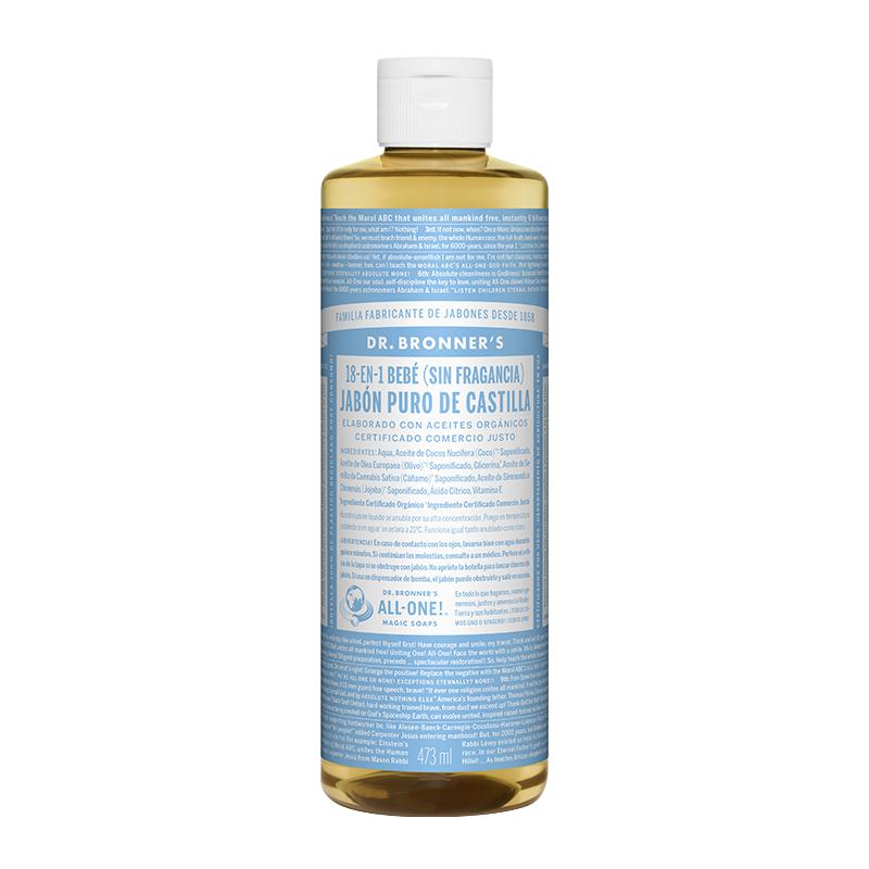 Dr. Bronners Organic Unscented Neutral Soap 475 ml