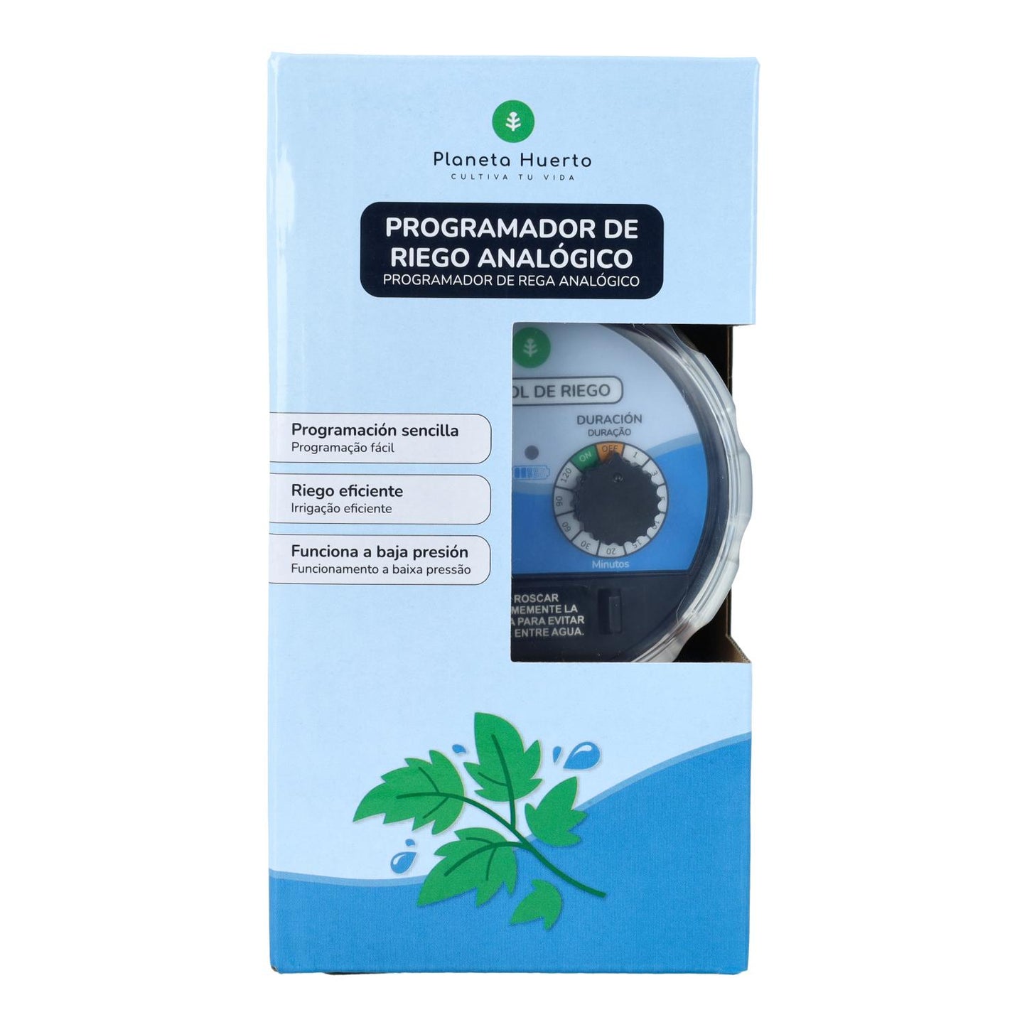 Wasserdichtes gepanzertes Bewässerungsprogrammiergerät Planeta Huerto 0-6 bar